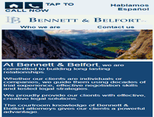 Tablet Screenshot of bennettandbelfort.com